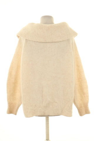 Sweter beżowy 8% wełna
