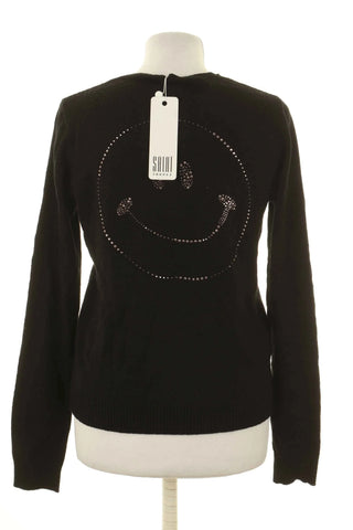 Sweter czarny 5% wełna , 4% angora