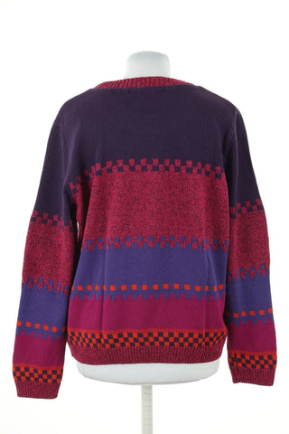 Sweter różowy wzorek