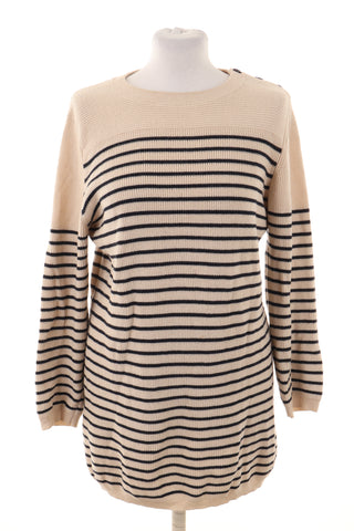 Sweter paski 55% wełna