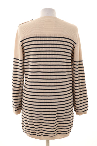 Sweter paski 55% wełna