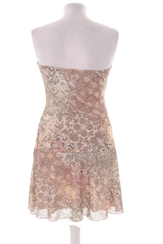 Zwiewna Letnia Sukienka Bandeau w Kwiaty