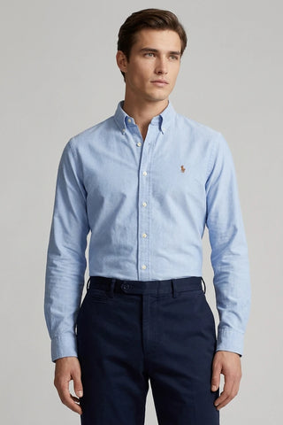Błękitna Męska Koszula Ralph Lauren