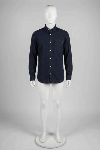 Męska Koszula Casualowa Button-Down Granatowa