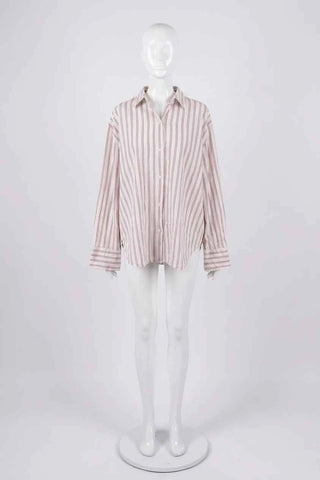 Damska Koszula Oversize w Pionowe Paski