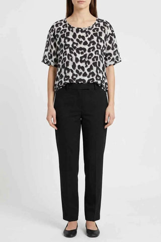 Damski Top Oversize we Wzor Panterki