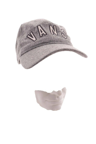 Szara Czapka z Daszkiem Vans z Haftowanym Logo
