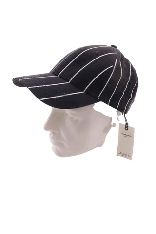 Męska Czapka z Daszkiem Jack & Jones Czarna w Paski