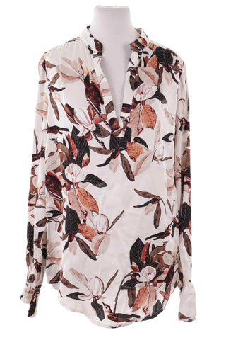 Elegancka bluzka damska w botaniczny wzór