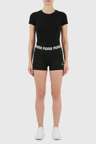 Czarne Damskie Spodenki Sportowe PUMA
