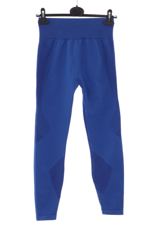 Damskie niebieskie legginsy sportowe seamless