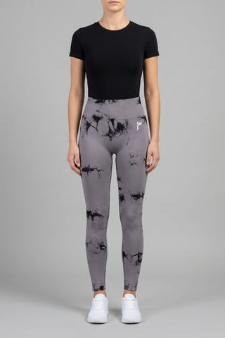 Damskie Legginsy Sportowe we Wzory Tie-Dye