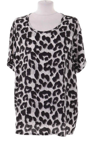 Damski Top Oversize we Wzor Panterki