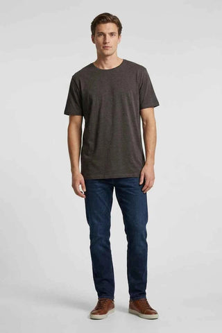Klasyczny Ciemnoszary T-shirt Męski Lindbergh