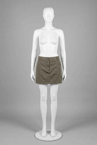 Damska spodnica mini w odcieniu khaki