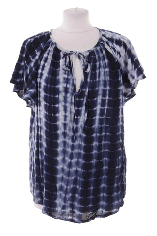 Damska Bluzka Tie-Dye z Wiazaniem i Krotkim Rekawem