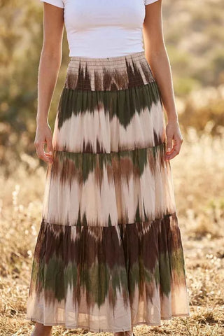 Dluga Sukienka Maxi Tie-Dye Boho