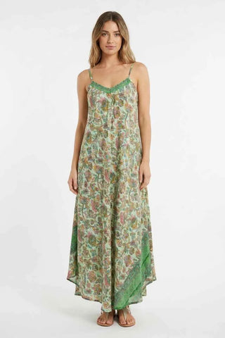 Damska Letnia Sukienka Maxi w Kwiaty